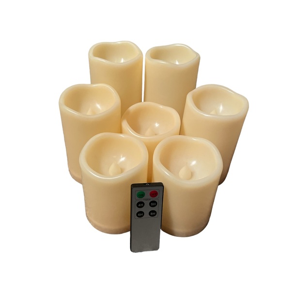 Unk Accents 7 Piece Frameless Candle Set With Remote Poshmark